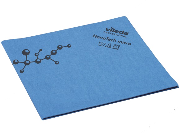 VIL 128605 Vileda Nanotech Blue Microfiber Cloth by Vileda